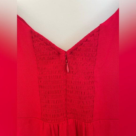 NEW Reformation Baxley Midi Dress in Cherry Red | size 4 - Picture 11 of 15